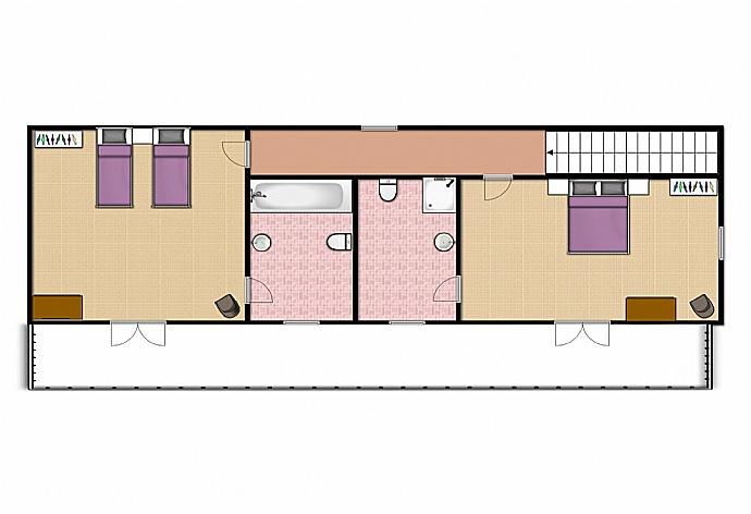 Floorplan of first level . - Villa Katerina . (Galería de imágenes) }}