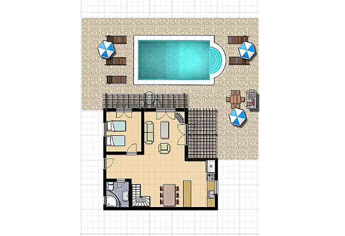 Floor Plan: Ground Floor . - Villa Youla . (Photo Gallery) }}