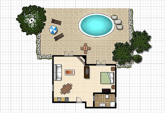 Floor Plan . - Villa Nionios . (Photo Gallery) }}