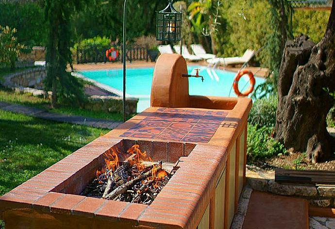 Terrace and garden with BBQ  . - The Thalia Estate . (Fotogalerie) }}