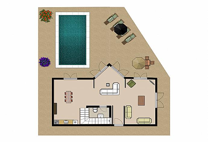 Floor Plan: First Floor . - Villa Lara . (Photo Gallery) }}