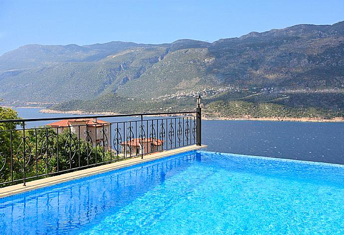 ,Private pool and terrace with sea views . - Villa Kastello . (Photo Gallery) }}