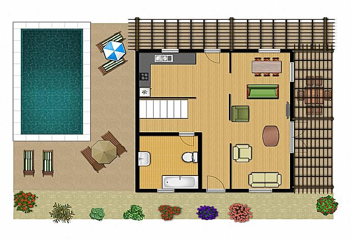 Floorplan . - Villa Kastello . (Galería de imágenes) }}