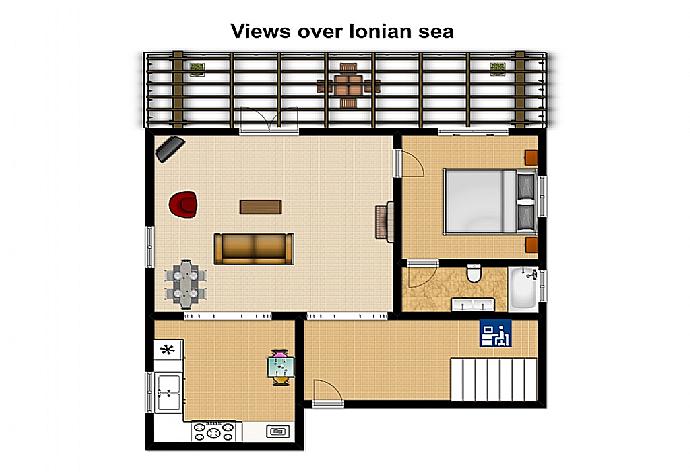 Floor Plan: First Floor . - Villa Eleni . (Photo Gallery) }}