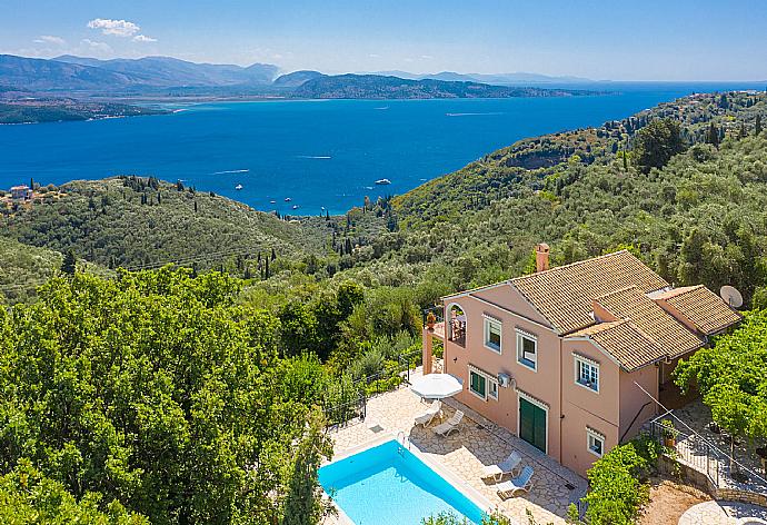 Aerial view of Villa Eleni . - Villa Eleni . (Photo Gallery) }}