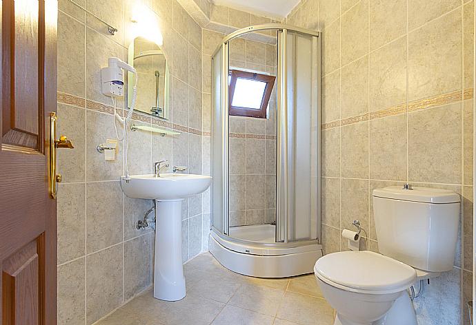 En suite bathroom with shower . - Villa Arykanoos . (Photo Gallery) }}