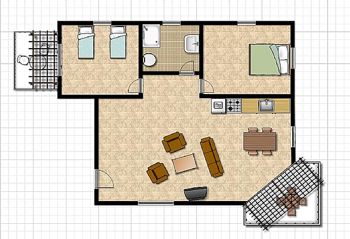 Floor Plan . - Mango Apartment . (Fotogalerie) }}