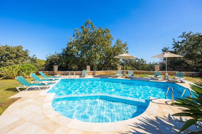Private pool, terrace, and garden . - Villa Daphni . (Photo Gallery) }}
