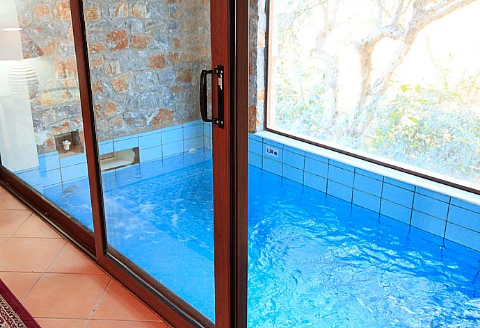 Indoor swimming pool . - Villa Tzina . (Photo Gallery) }}