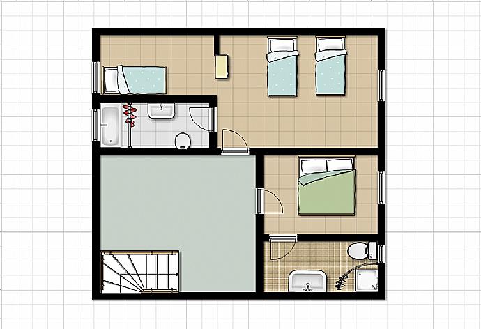 Floor Plan: ground floor . - Villa Alexandra . (Fotogalerie) }}