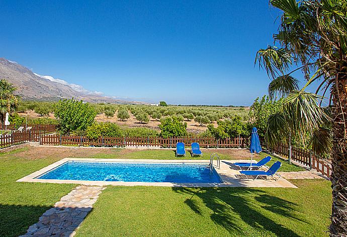 Private pool and lawn with sea views . - Andreas Beach Villa . (Galerie de photos) }}