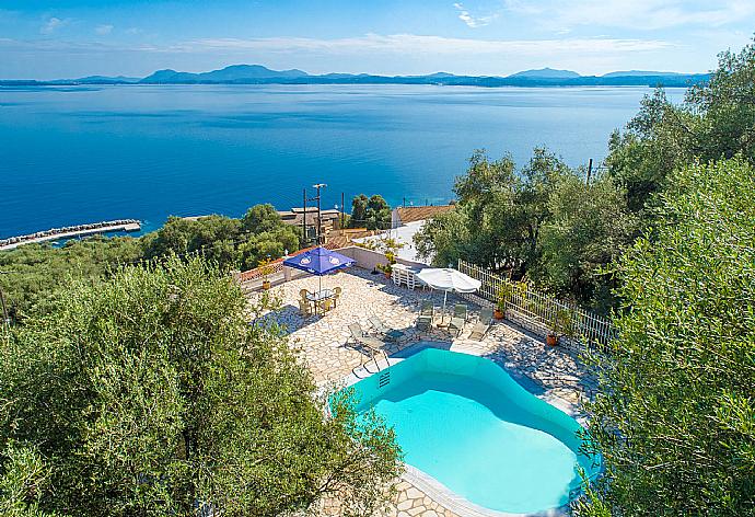 Beautiful villa with private pool and terrace with panoramic sea views . - Michalis . (Galleria fotografica) }}