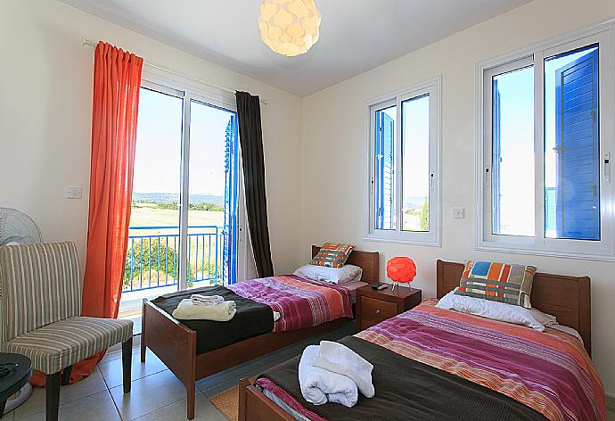 Twin bedroom with A/C and balcony access . - Riviera Beach Front . (Fotogalerie) }}
