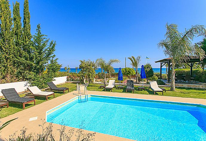 Private swimming pool with terrace and garden area . - Riviera Beach Front . (Fotogalerie) }}