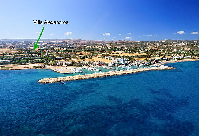 Aerial View . - Villa Alexandros . (Galería de imágenes) }}