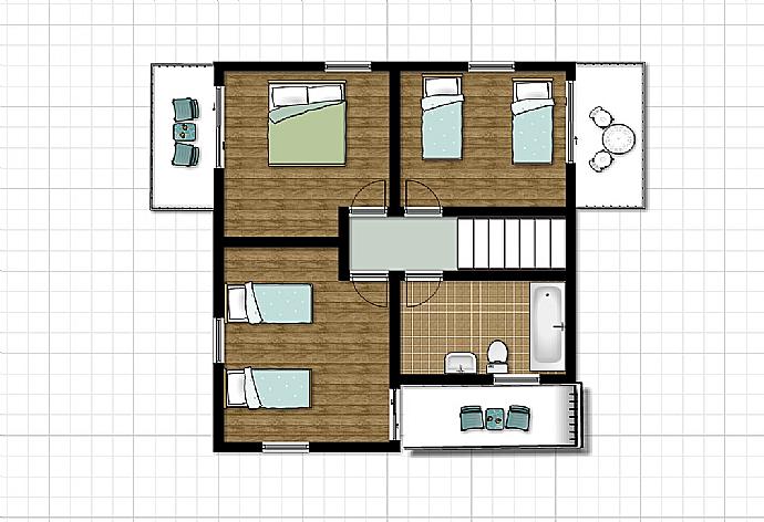 Floor Plan: First Floor . - Villa Alexandros . (Photo Gallery) }}