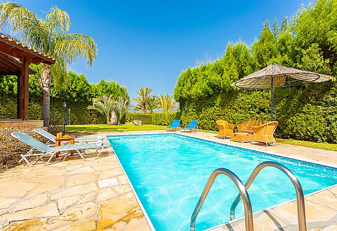 Private pool, terrace, and garden . - Villa Nansoula . (Galería de imágenes) }}