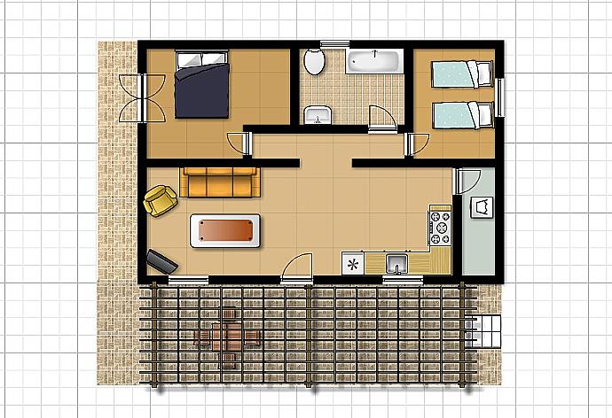 Floor Plan: Apartment . - Theo Beach Villa . (Galería de imágenes) }}