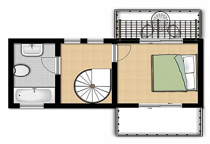 Ground plan of second level . - Villa Fedra . (Fotogalerie) }}