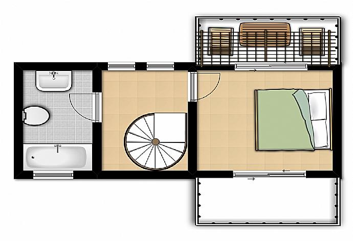 Floor Plan: First Floor . - Villa Semeli . (Галерея фотографий) }}