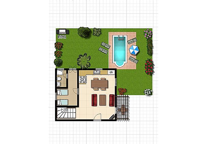 Floor Plan: Ground Floor . - Villa Sevos . (Galleria fotografica) }}