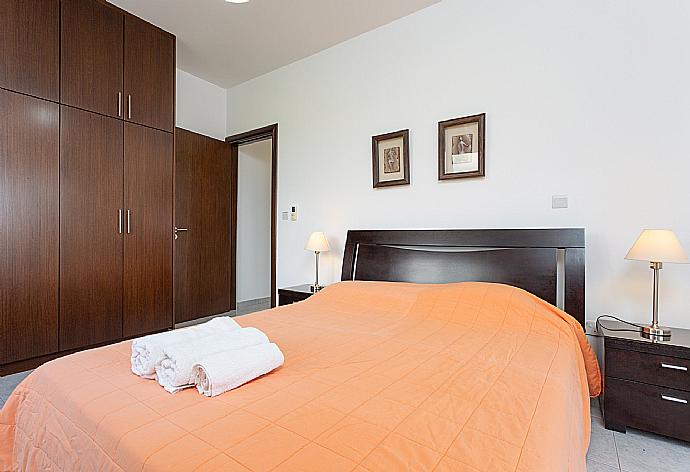 Double bedroom with A/C and terrace access . - Villa Prodromos . (Photo Gallery) }}