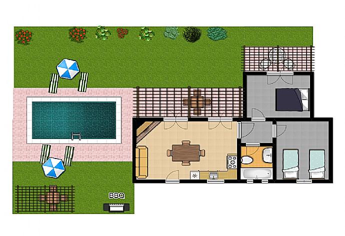 Floor Plan . - Villa Melissa . (Галерея фотографий) }}