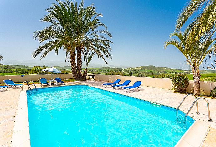 Private pool and terrace with panoramic countryside views . - Villa Noni . (Photo Gallery) }}