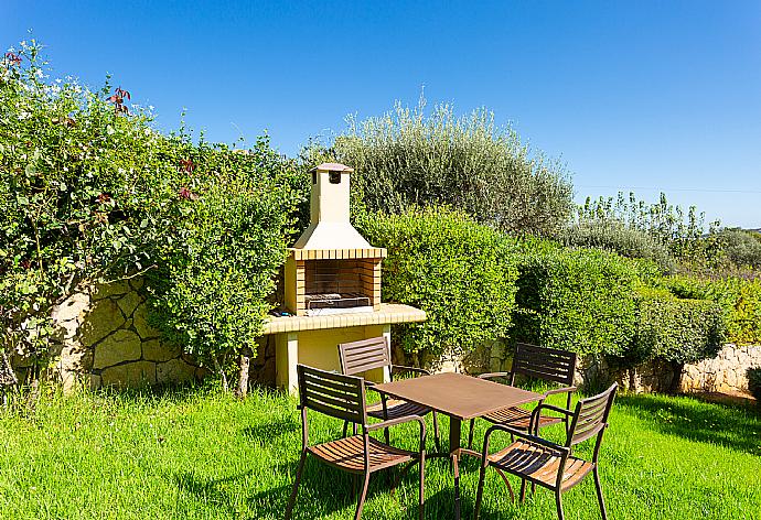 Garden area with BBQ . - Villa Mary . (Photo Gallery) }}