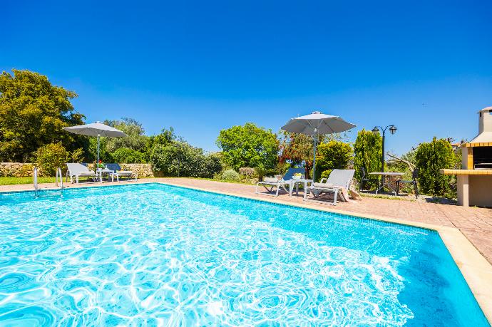 Private pool, terrace, and garden . - Villa Georgia . (Photo Gallery) }}