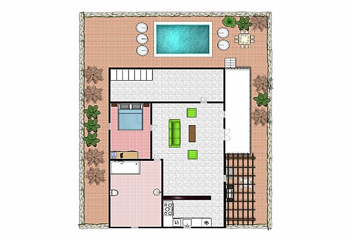 Floor Plan: Ground Floor . - Villa Ramos Dos . (Galería de imágenes) }}