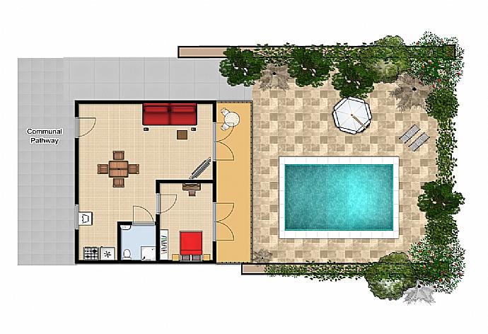 Floor Plan . - Villa Russa Alekos . (Fotogalerie) }}