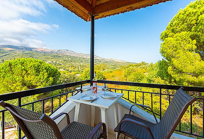 Private upper terrace area with countryside views . - Cochelli Villa Upper . (Photo Gallery) }}