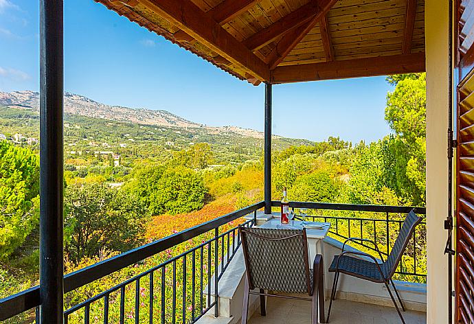 Private upper terrace area with countryside views . - Cochelli Villa Upper . (Photo Gallery) }}