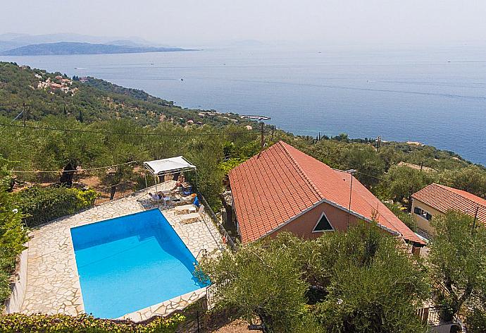 ,Aerial View . - Villa Yannakis . (Photo Gallery) }}