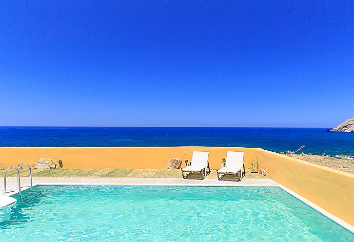 Private pool and terrace with panoramic sea views . - Villa Almira . (Photo Gallery) }}