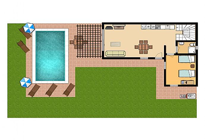 Floor Plan: Ground Floor . - Villa Almira . (Fotogalerie) }}