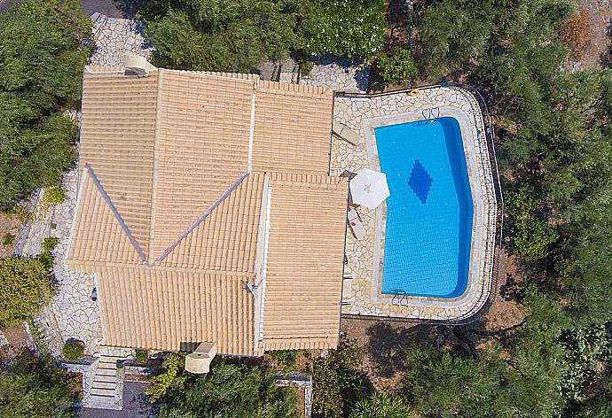 Aerial view . - Villa Spyros . (Photo Gallery) }}