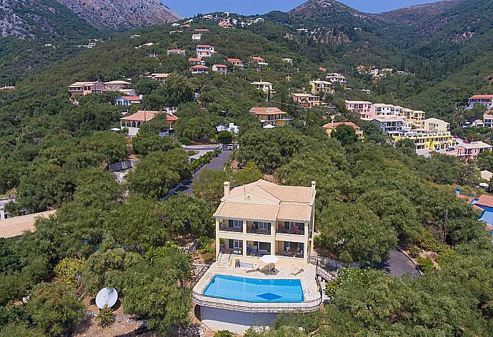Aerial View . - Villa Spyros . (Photo Gallery) }}