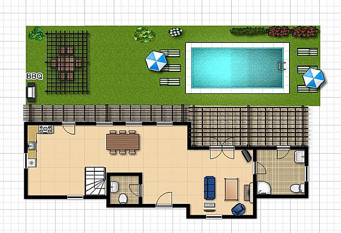 Floorplan of ground floor . - Ekklisies Tria . (Galerie de photos) }}