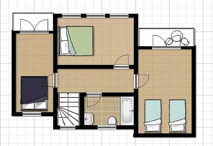 Floorplan of first floor . - Ekklisies Tria . (Galerie de photos) }}