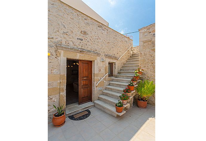 Stairs from pool terrace to upper terrace . - Archontiko Galliaki . (Photo Gallery) }}