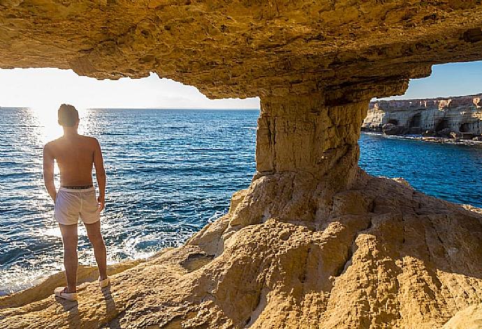 Ayia Napa Sea Caves . - Achilles Beach Villa Thio . (Galerie de photos) }}