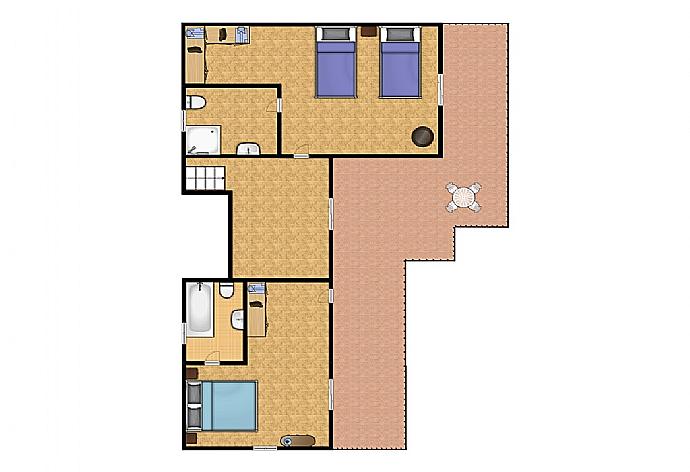 Floor plan of the villa . - Hector Beach Villa . (Galleria fotografica) }}