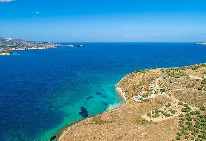 Aerial view showing location of Souda Bay View . - Souda Bay View . (Galleria fotografica) }}