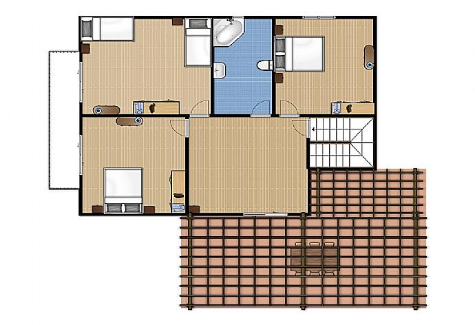 Floor plan: First Floor . - Souda Bay View . (Photo Gallery) }}