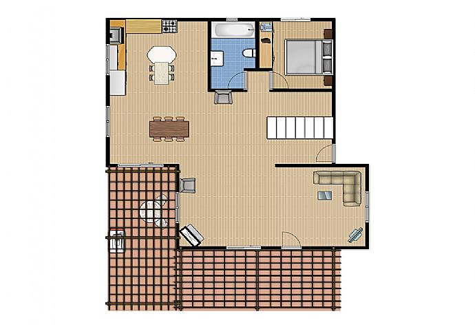 Floor plan: Second Floor . - Souda Bay View . (Fotogalerie) }}