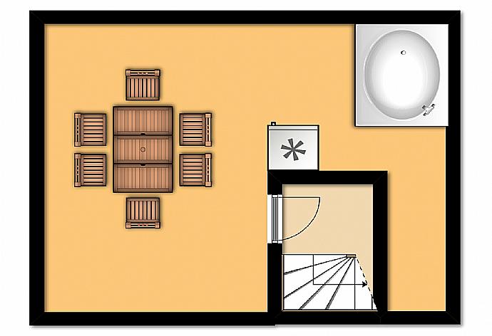 Floor Plan: Second Floor . - Kalisto Beach Villa . (Галерея фотографий) }}