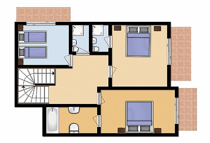 Floor Plan: First Floor . - Kalisto Beach Villa . (Fotogalerie) }}