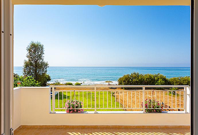 Upper terrace with panoramic sea views . - Kalisto Beach Villa . (Photo Gallery) }}